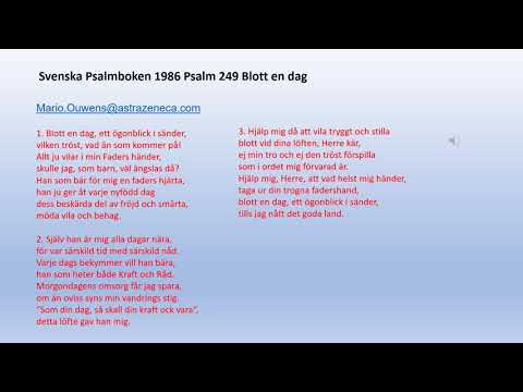 Psalm 249 Blott en dag