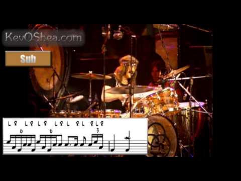 ★ Advanced Drum Lesson ★ John Bonham Rock and Roll End Solo