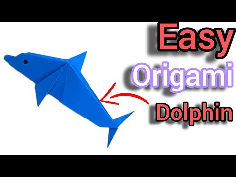 How to make an easy origami dolphin