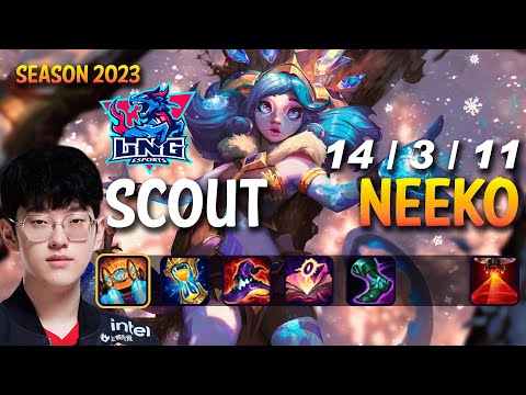 LNG Scout NEEKO vs LEBLANC Mid - Patch 13.12 KR Ranked