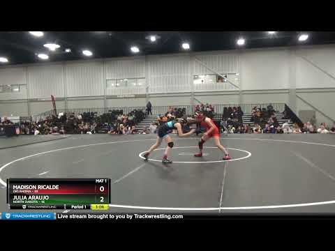 105 Lbs Round 2 (8 Team) - Madison Ricalde, Oklahoma Vs Julia Araujo, North Dakota 245a