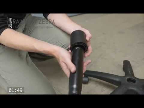 Part of a video titled How To Assemble An Office Chair - YouTube