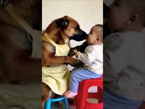 Dog and Baby eating food 😁😁😁 #funny #shortsfeed #ytshorts #dog #doglover #funnycute #funniestvideo