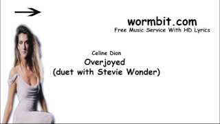 Celine Dion - Overjoyed ft. Stevie Wonder (Official Audio)