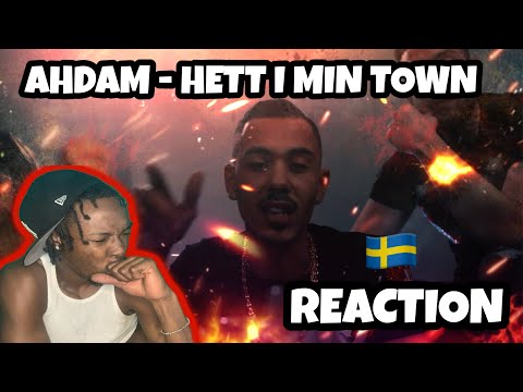 AMERICAN REACTING TO SWEDISH RAP! Ahdam - Hett I Min Town (Officiell Musikvideo)