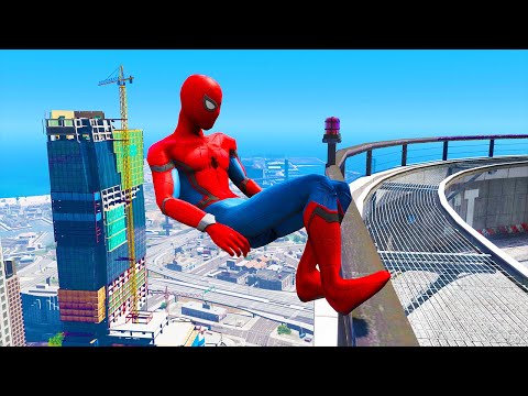 GTA 5: Falling off Highest Buildings #17 - GTA 5 Funny Moments & Fails, Gameplay