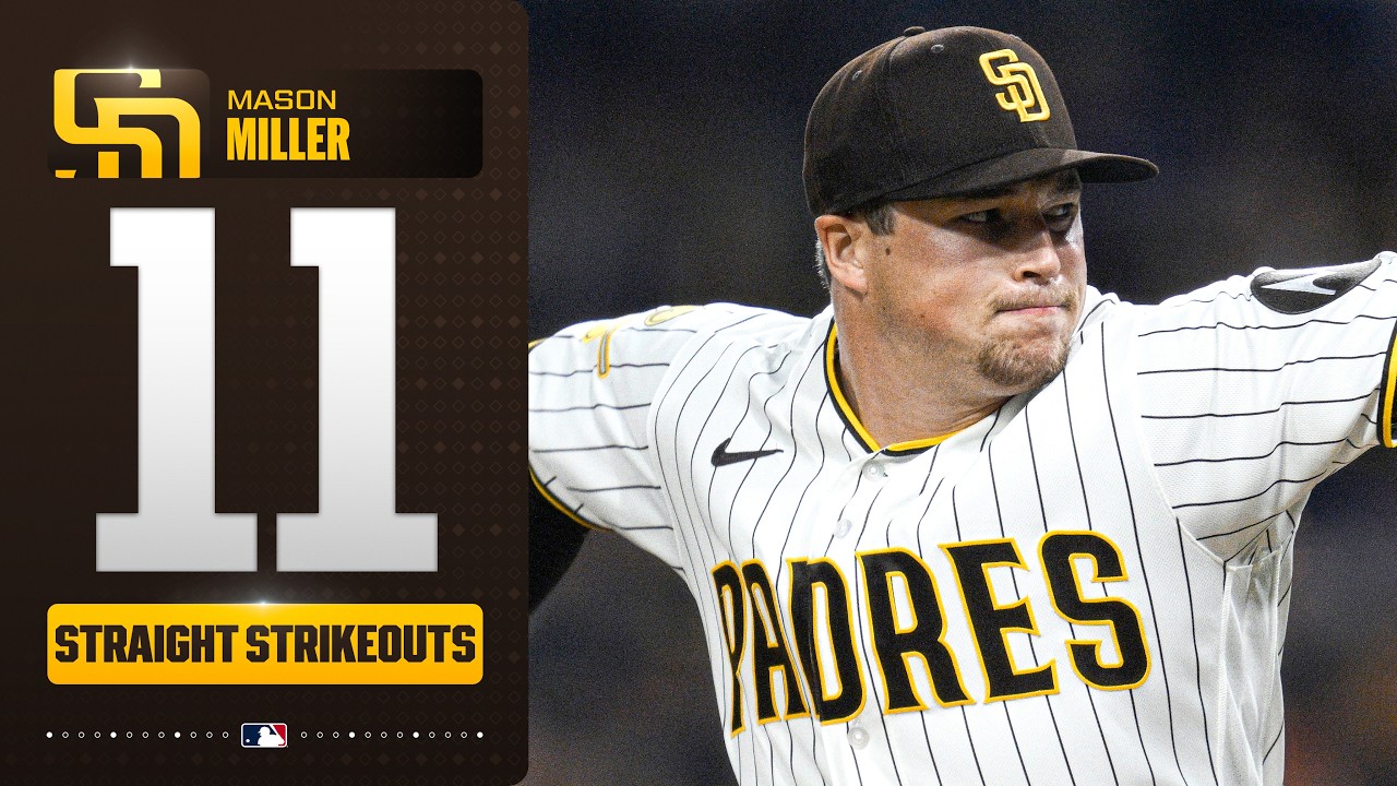 Mason Miller struck out 11 batters in a row! 😳 | MLB Highlights