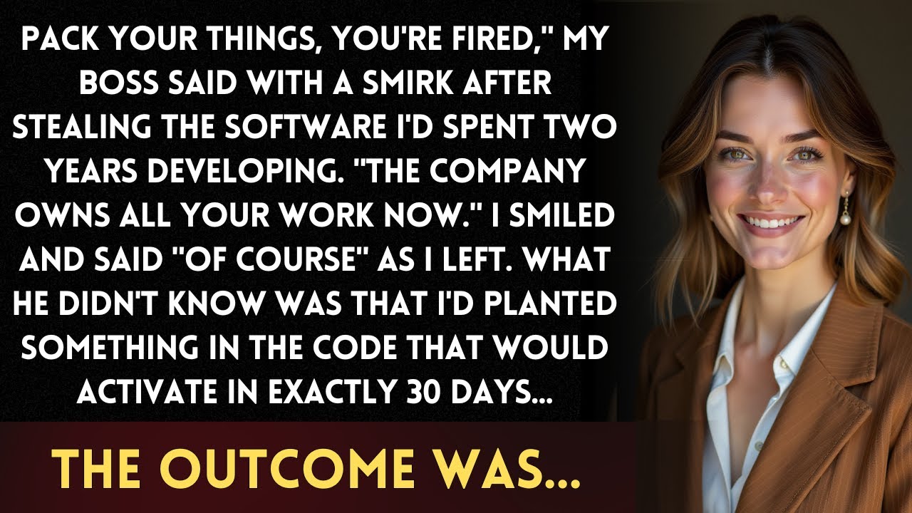 My Boss Stole My Project And Fired Me To Take Credit. He Had No Clue What I'd Hidden Inside The Code