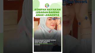 Olla Ramlan dan Aufar Hutapea Kompak Rayakan Lebaran 2023 Bareng Anak anaknya