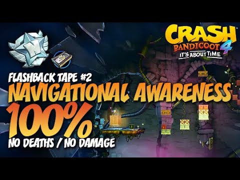 Crash Bandicoot 4: Navigational Awareness 100% Run - Flashback Tape #2 (No Deaths / No Damage)