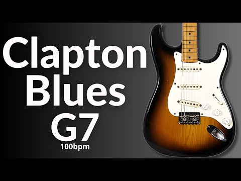 Eric Clapton Style Blues Backing Track in G Major (G7)
