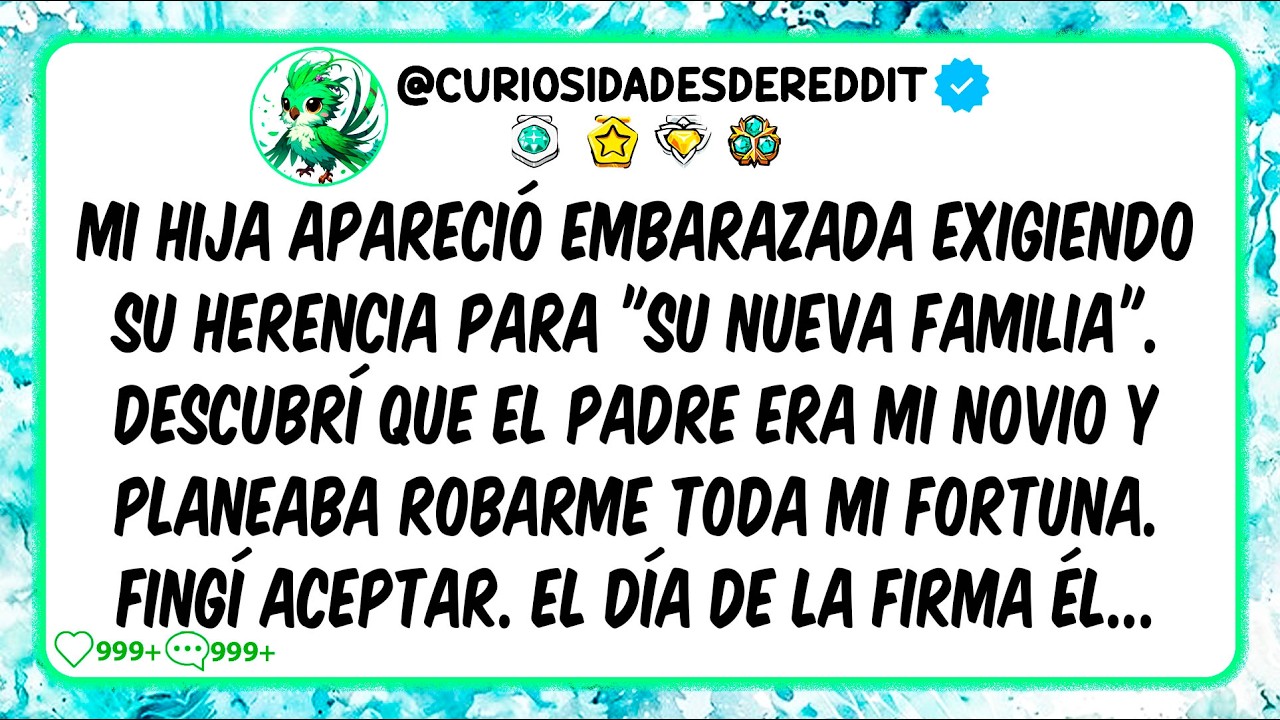 Mi HIJA apareció EMBARAZADA exigiendo su HERENCIA para "su nueva familia". Descubrí que el PADRE es