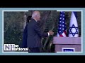 The moment an Israeli singer refused to shake hands with Joe Biden