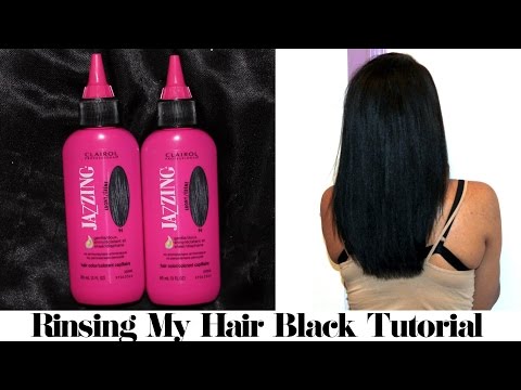 Rinsing My Hair Black Tutorial Video