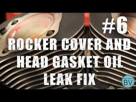 Bikervation - Part 6 - Harley Sportster XL 1200R Rocker & Head Gasket Replacement /oil leak fix.