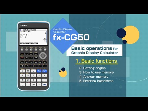 CASIO Graphic Display Calculator　－Basic operations　1.Basic functions