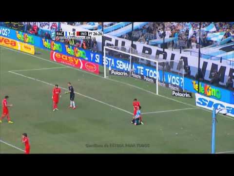 Milito tuvo el segundo. Racing 1 - Independiente 0. Fecha 13. Primera División 2015. FPT.