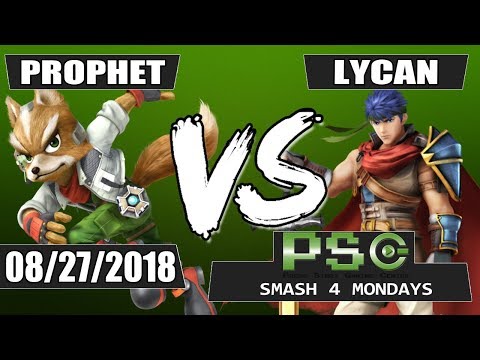 PSG Smash 4 Monday: Prophet (Fox) vs Lycan (Ike/Mewtwo/Diddy Kong) - Winners Finals