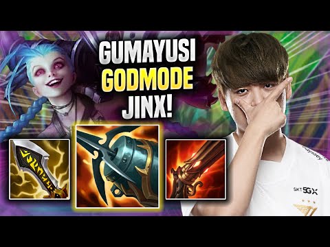 GUMAYUSI LITERALLY GOD MODE WITH JINX IN KR SOLOQ! - T1 Gumayusi Plays Jinx ADC vs Syndra!