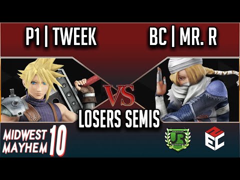 Midwest Mayhem 10 LOSERS SEMIS - P1 | Tweek (Cloud) vs BC | Mr. R (Sheik)