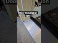 How To Install An Exterior Door. Don't Forget This Step! #shorts