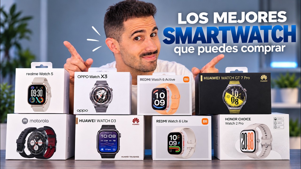 Los mejores RELOJES INTELIGENTES que puedes comprar en 2026 ⌚ ¡Estos son los BUENOS desde 40€!
