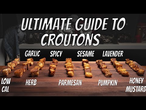 How To Make Homemade Croutons Recipe At Home (9 WAYS!) l ULTIMATE Guide to Croutons