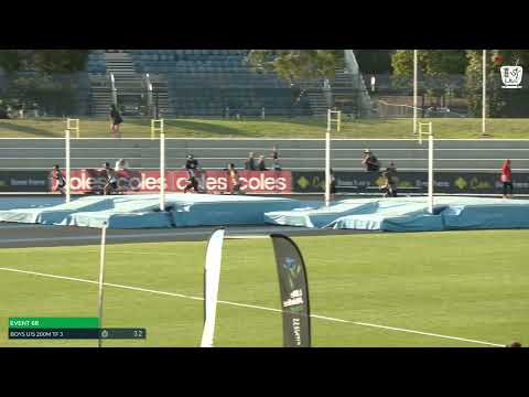 Boys U15 200m Timed Final 3: 2022/23 State Track and Field Championships