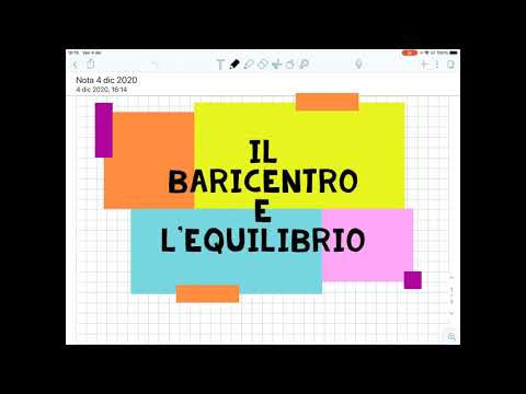 Il baricentro e l'equilibrio