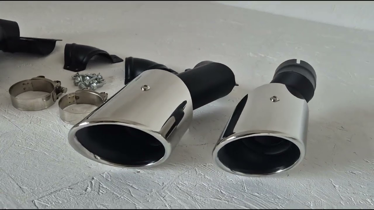 BMW X5 G05 2019–2026 Uitlaattips V2 Silver in X5M F95-stijl Video 1