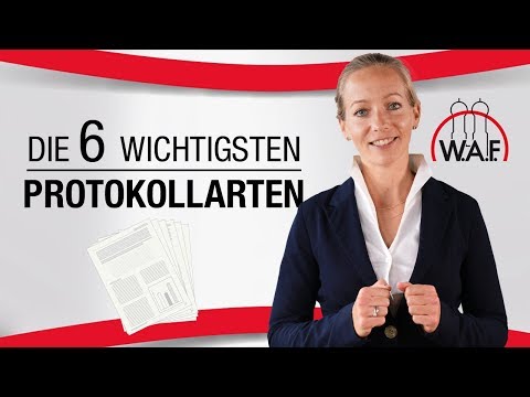 Die 6 wichtigsten Arten von Protokollen für Schriftführer des Betriebsrats | Betriebsrat Video