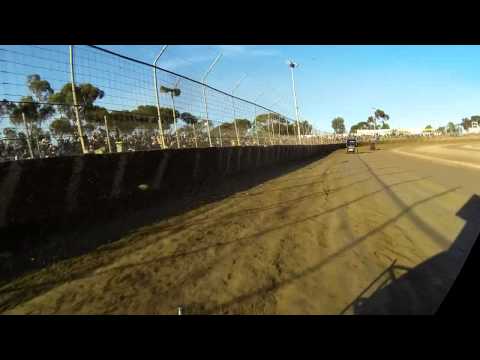 Onboard Brett Milburn Heat 1 Sprintcars Avalon Raceway 7/12/2013
