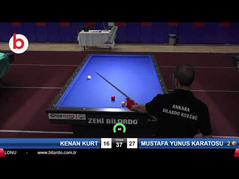 KENAN KURT & MUSTAFA YUNUS KARATOSUN Bilardo Maçı - 2019 TÜRKİYE KUPASI 2.ETAP ERKEKLER-3.ÖN ELEME