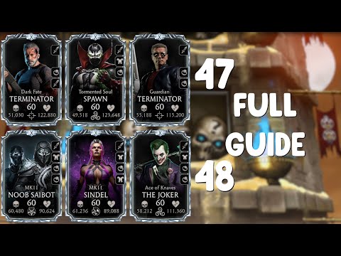 MK Mobile 7.0.1 | Tower of Time Match 47 & 48 Full Guide using 3 strategies | MK Mobile