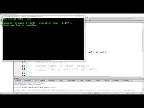 C Strings And Printf Conversion Specifiers