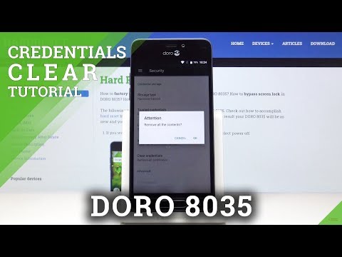 How to Clear Credentials in DORO 8035 – Digital Rights Management