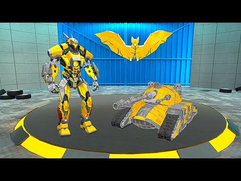 Multi Robot Tank Transform Bat: Yellow Super Robot - Android iOS Gameplay