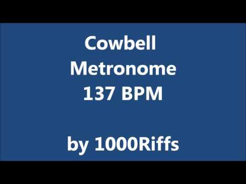 Cowbell Metronome 137 BPM - Beats Per Minute