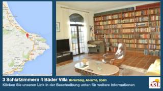 preview picture of video '3 Schlafzimmern 4 Bäder Villa zu verkaufen in Beniarbeig, Alicante, Spain'