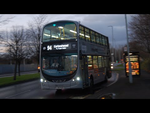 Evening Journey: Go North East 6160 (LJ62KZD) Volvo B9TL/Gemini 2