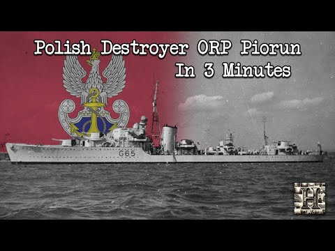 Polish Destroyer who Hunted Bismarck, the ORP Piorun in 3 Minutes