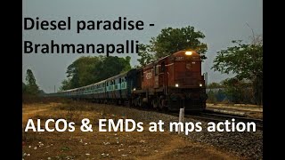 preview picture of video 'Diesel Paradise : Brahmanapalli - 7 in 1 mps action video compilation | Indianrailways | IRFCA #alco'