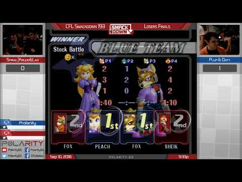 CFL Smackdown 193 Melee - Krudo + Lad vs Plup + Oaty - Doubles LF