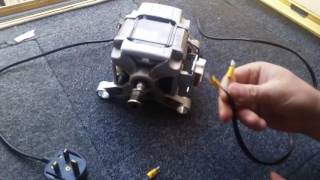 How to wire a washing machine motor