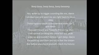 Lil Wayne - Back to sleep (lyrics)
