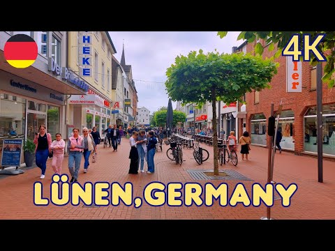 Lünen City Germany/ Tour in Lünen NRW 4k 60fps