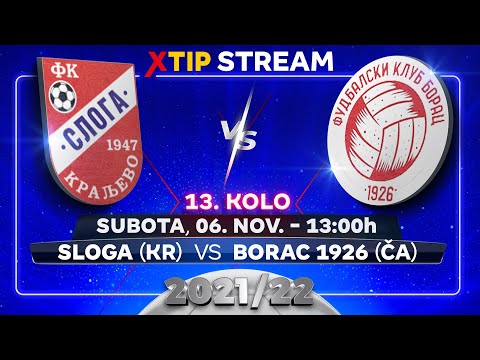XtipStream: Sloga (Kraljevo) – Borac (Čačak) (subota, 6. novembar, 13:00)