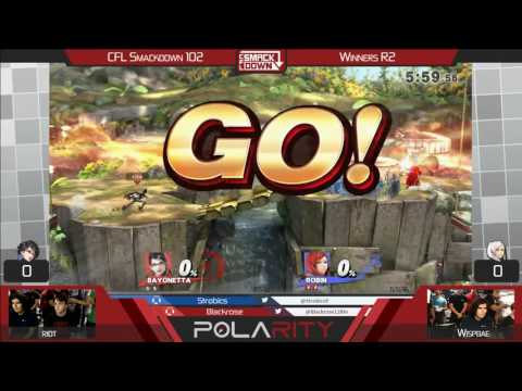 CFL Smackdown 102 WiiU - Riot (Bayonetta) vs Wispbae (Robin) - Winners R2