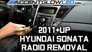 Hyundai Sonata Radio Disassembly / Removal 2011-2014 AccentGlowLED