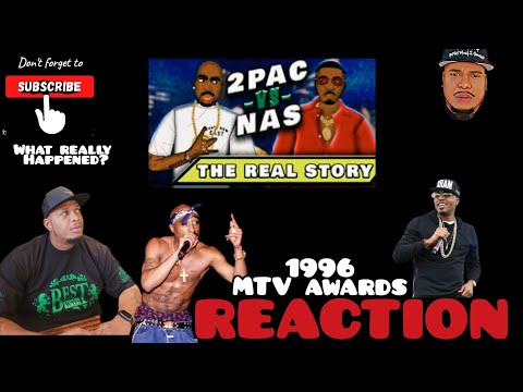 Tupac & Nas Almost Came to Blows at the 1996 MTV Awards! (A LOOK BACK REACTION)